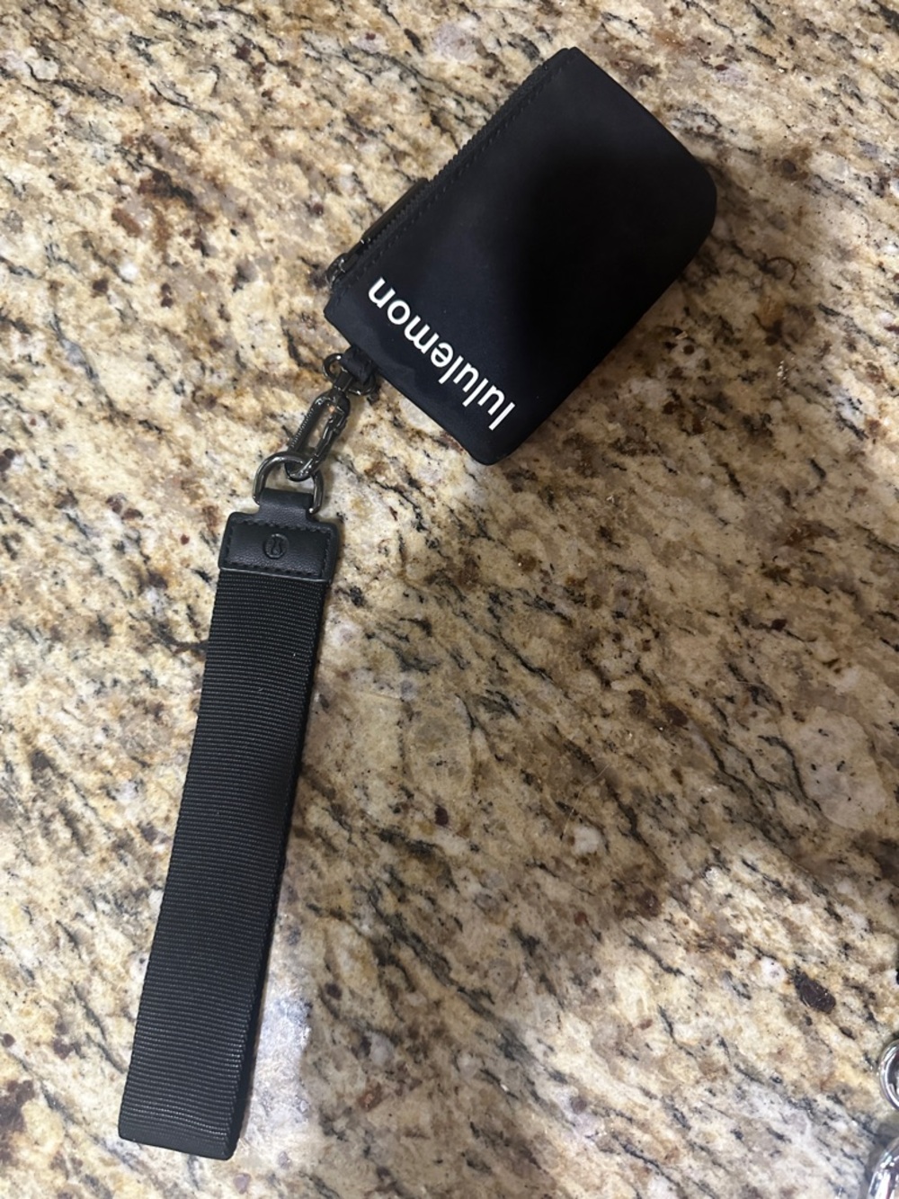 lululemon athletica Black Wristlet Key & Card Holder